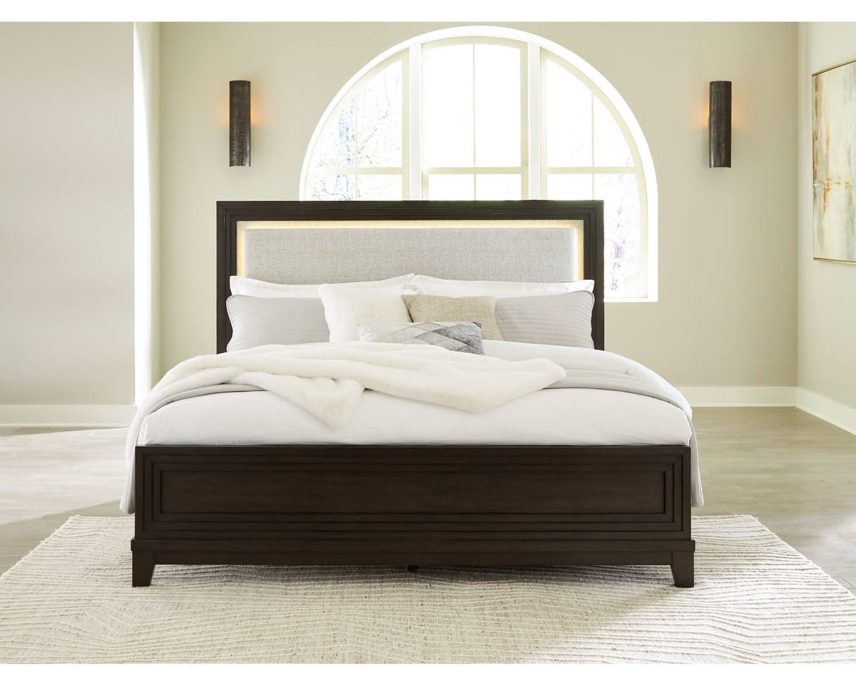 Neymorton California King Upholstered Panel Bed