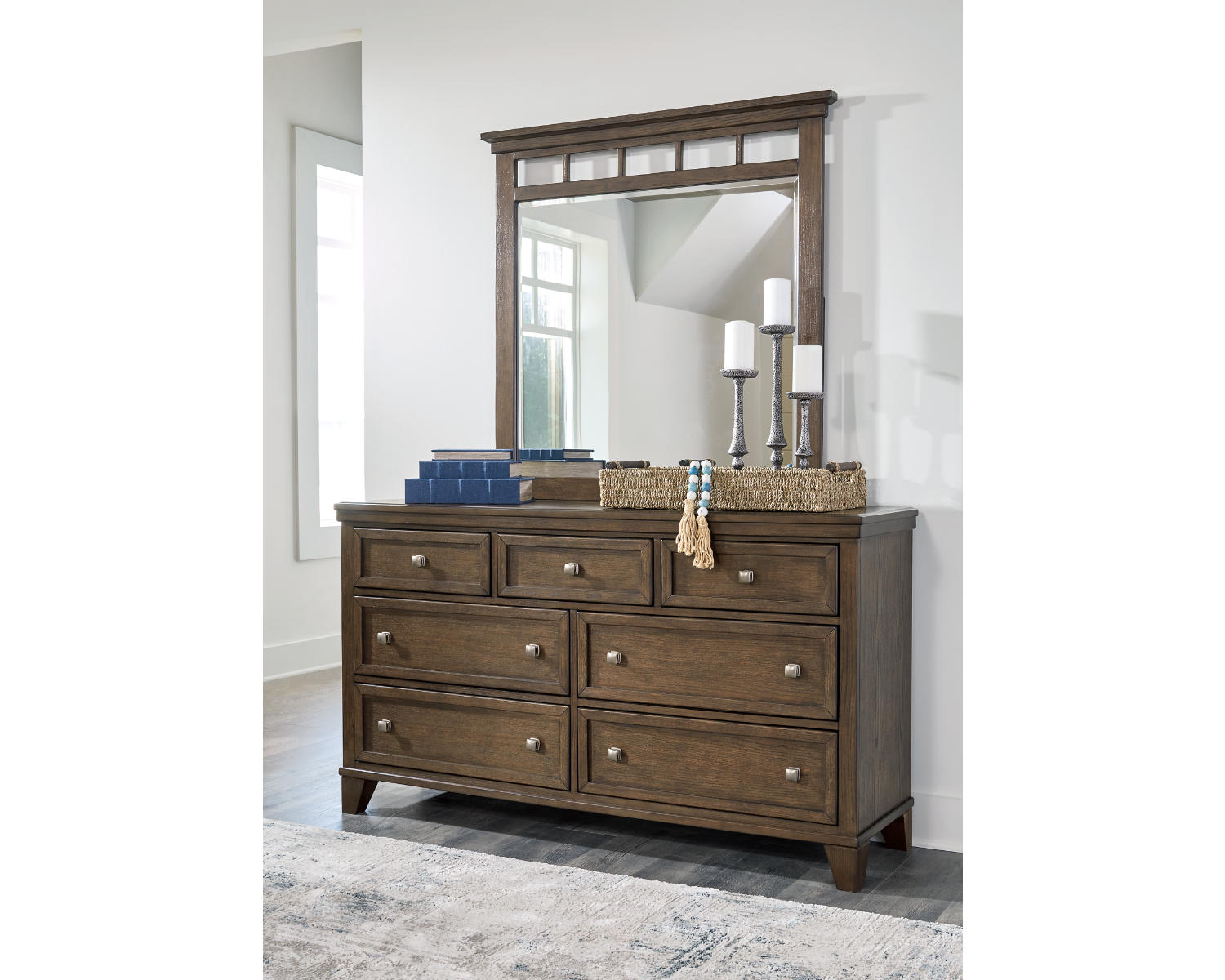 Shawbeck Dresser and Mirror