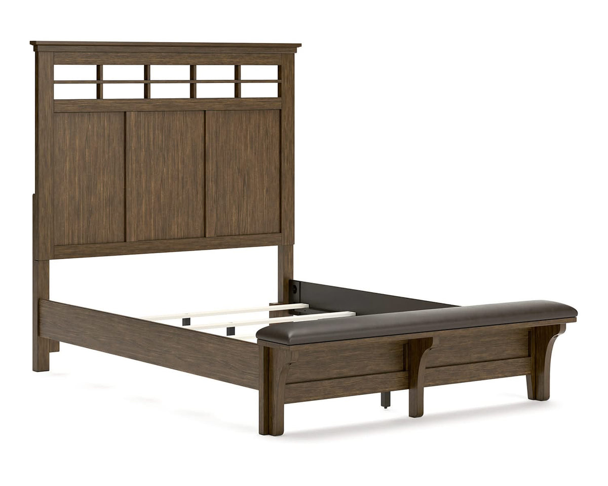 Cama Queen con paneles Shawbeck