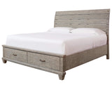 Naydell Queen Panel Bed with 2 Storage Drawers