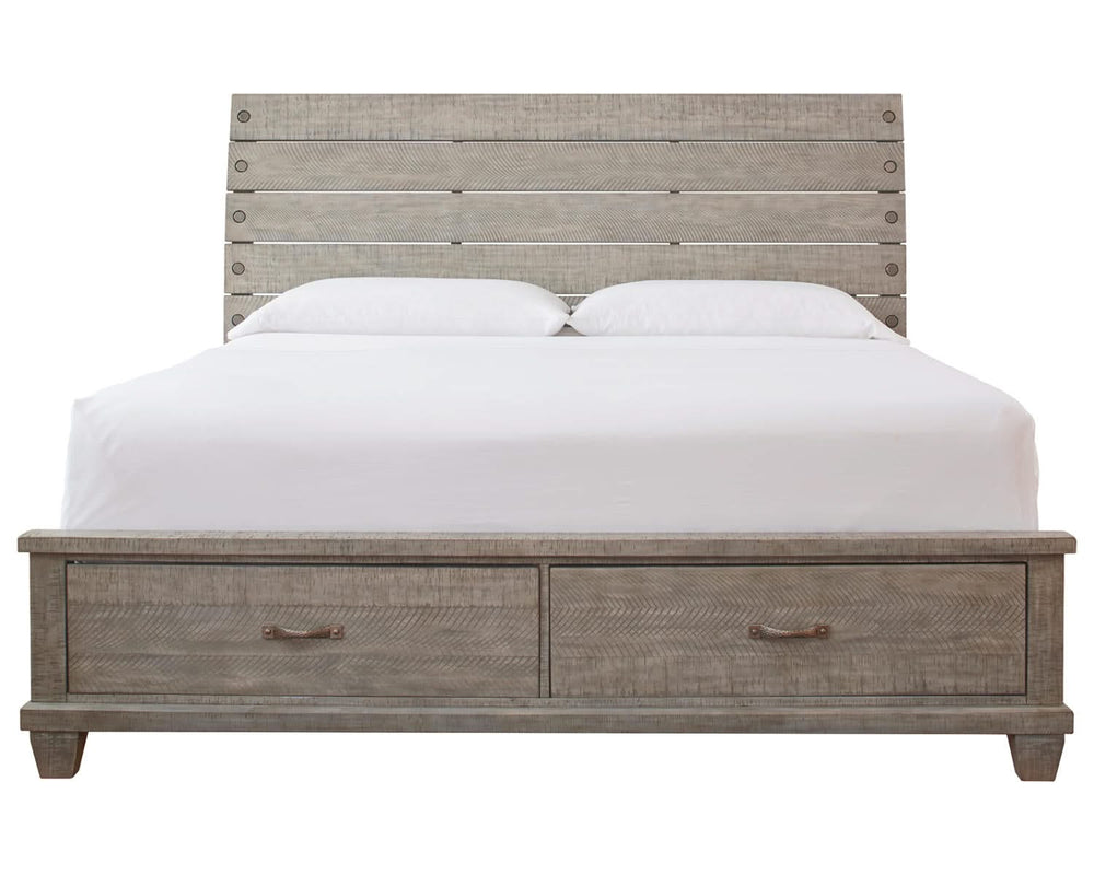 Naydell Queen Panel Bed with 2 Storage Drawers