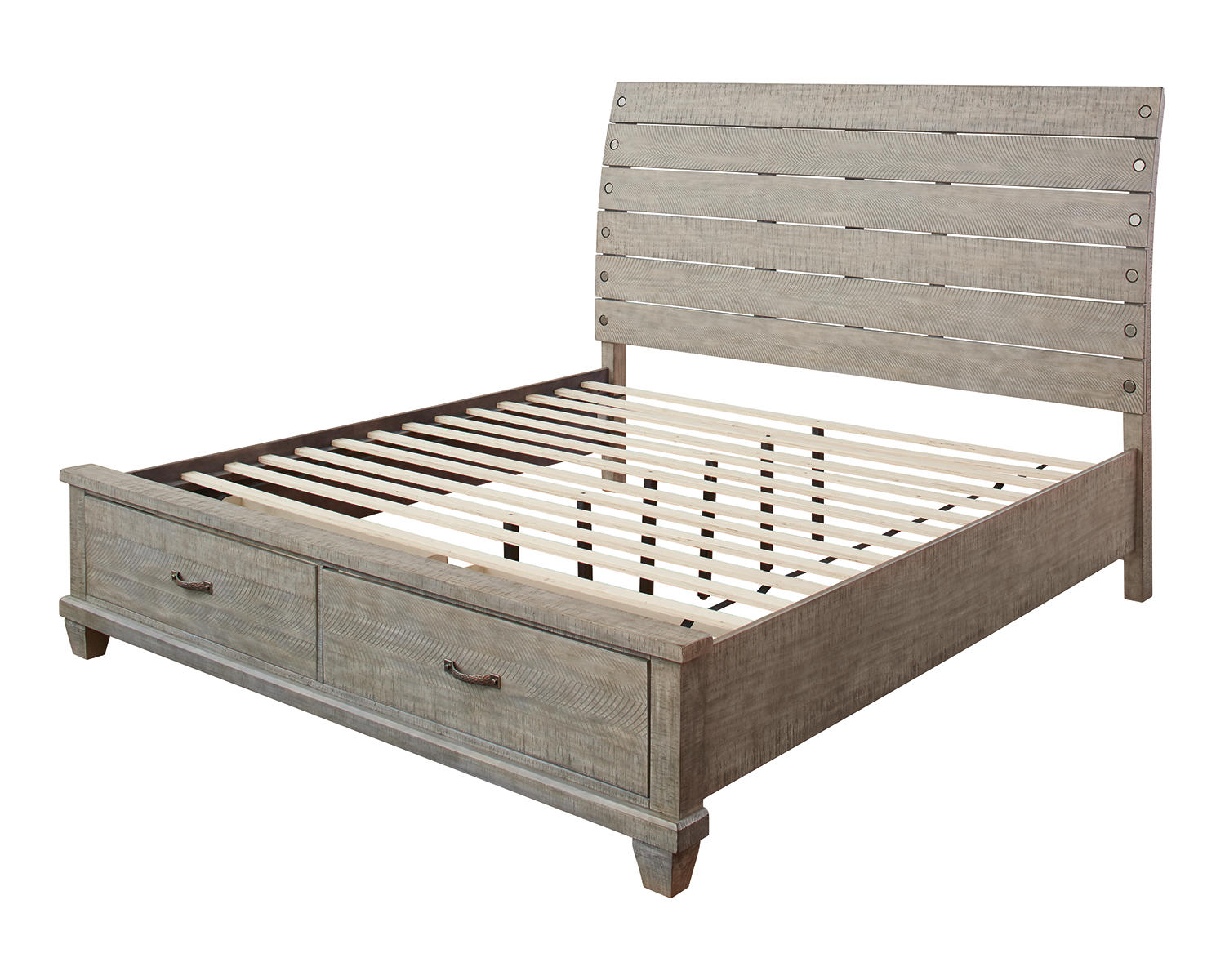 Naydell King Panel Bed with 2 Storage Drawers