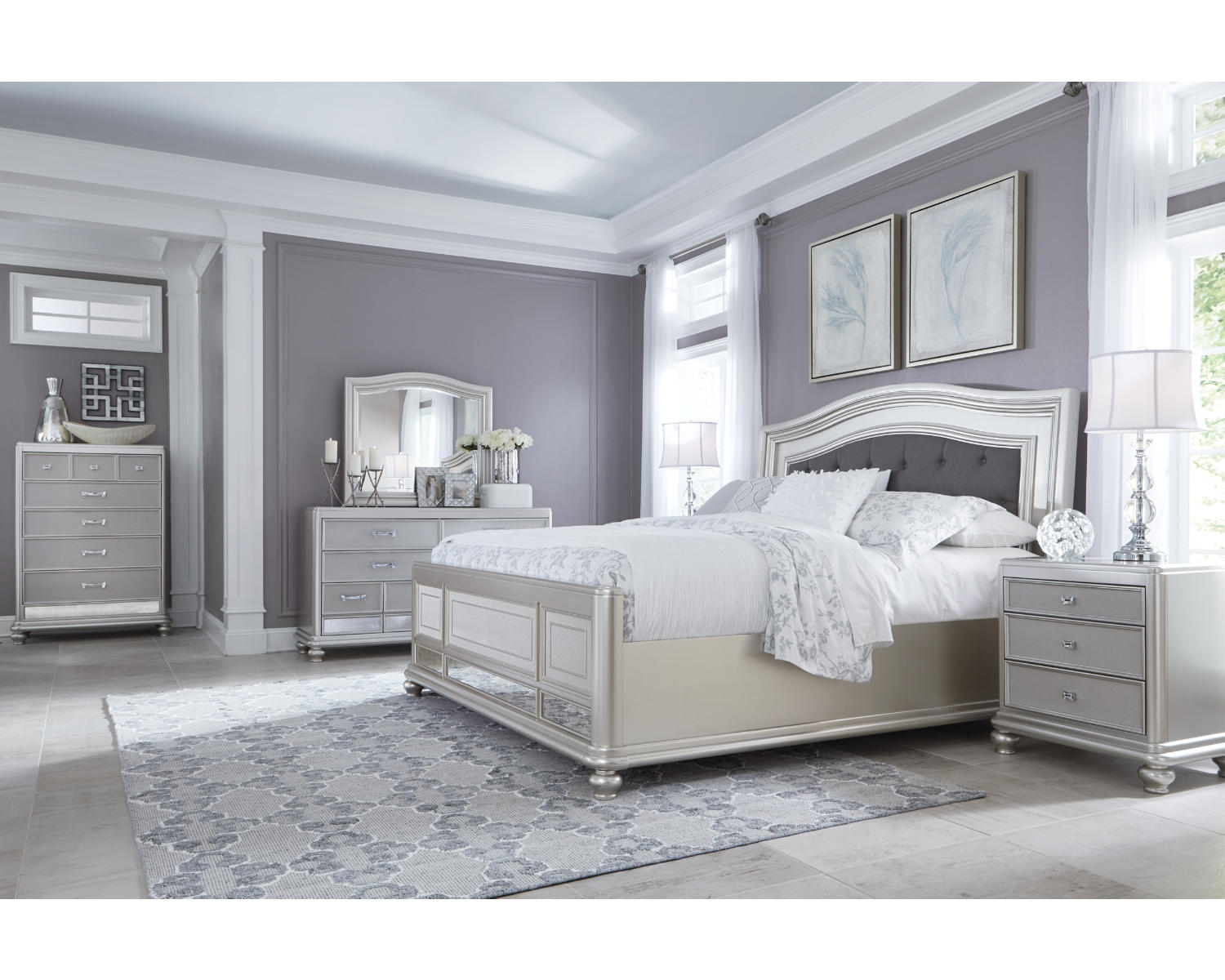 Coralayne California King Panel Bed