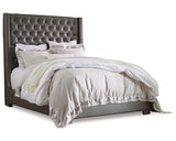 Cama Queen tapizada y cómoda Coralayne