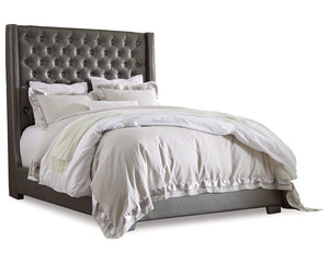 Cama Queen tapizada y cómoda Coralayne