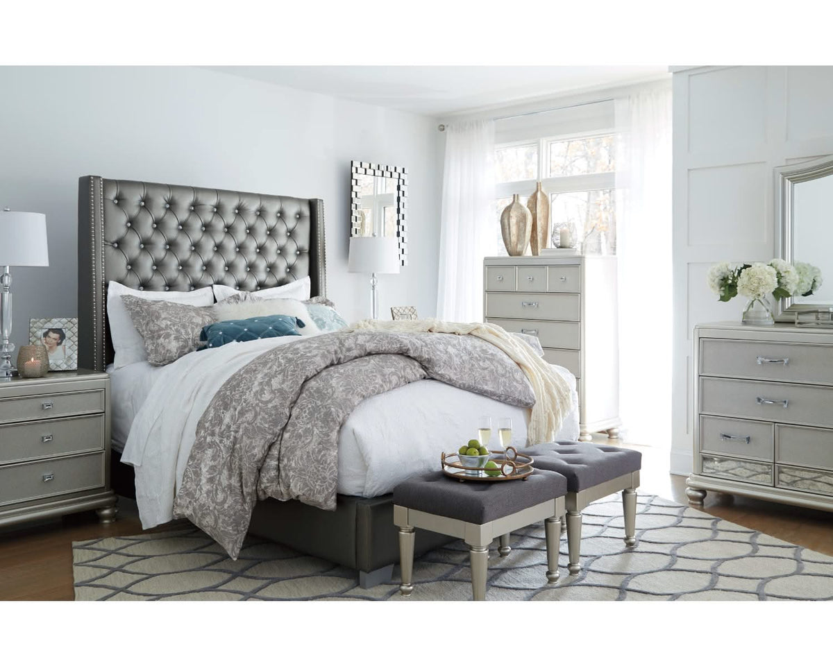 Cama tapizada Coralayne King