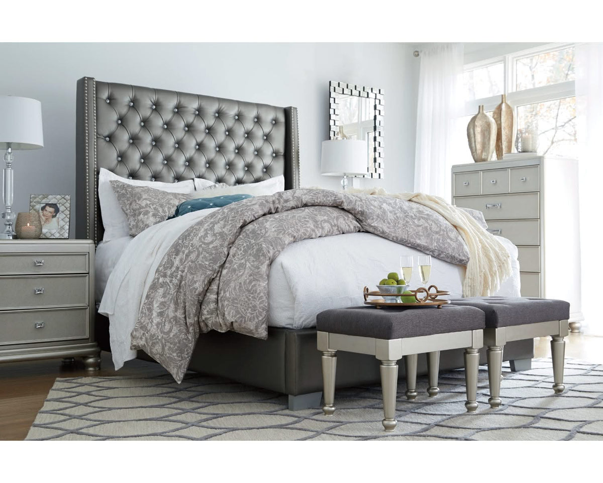 Cama tapizada Queen Coralayne