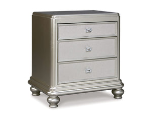 Coralayne Queen Upholstered Bed, Dresser, Mirror, Chest and Nightstand