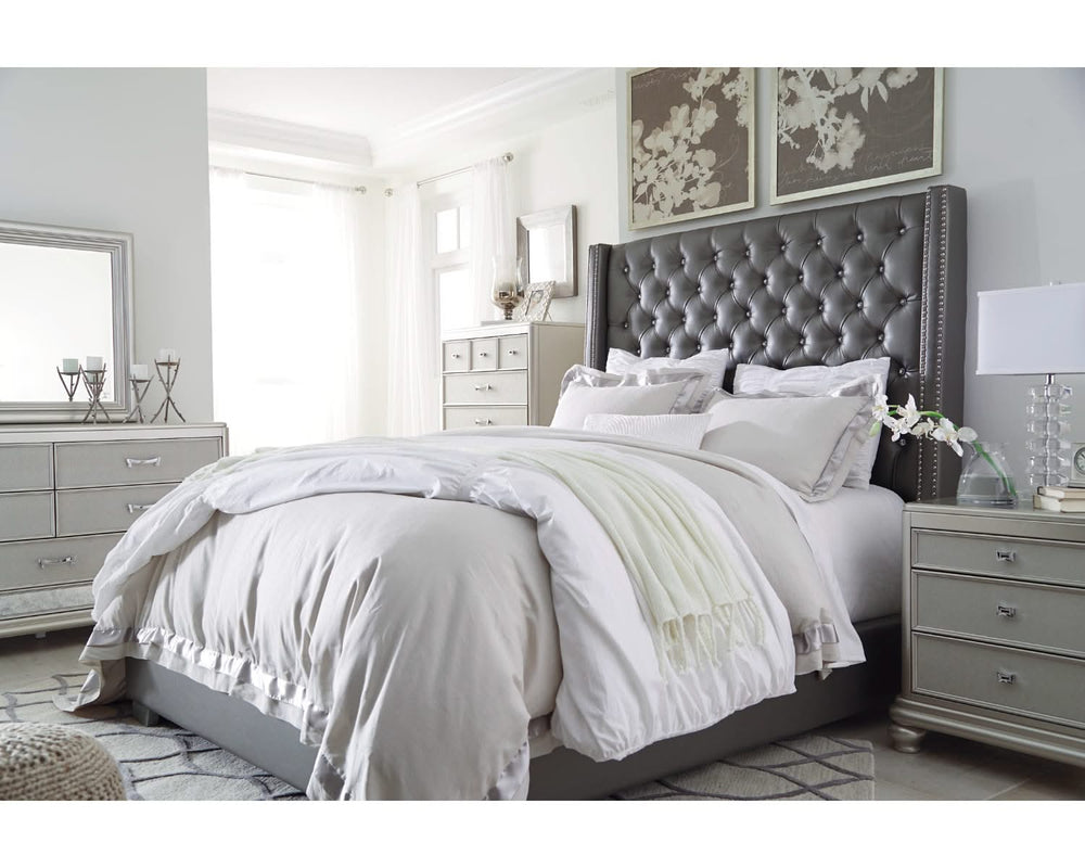 Cama tapizada Queen Coralayne