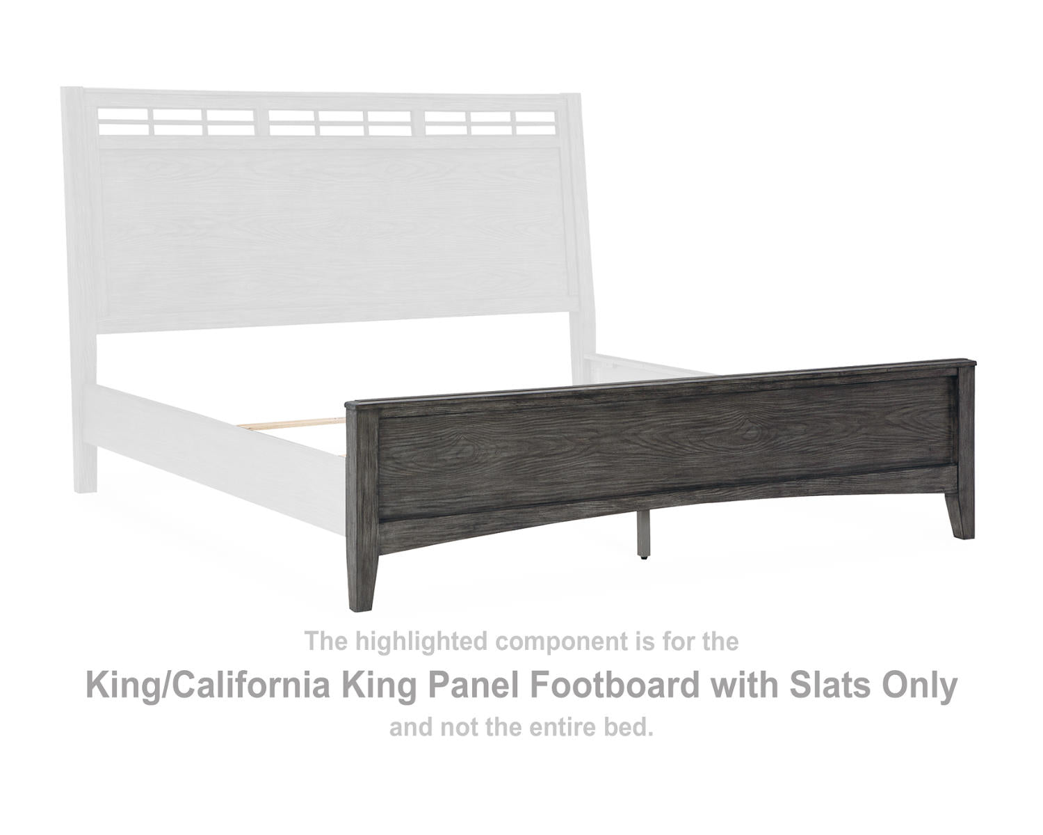 Montillan King/California King Panel Footboard with Slats
