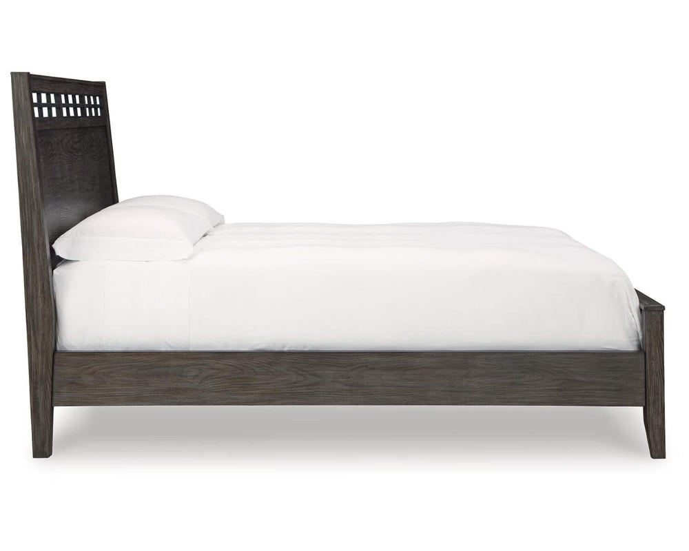 Montillan California King Panel Bed, Dresser and Mirror