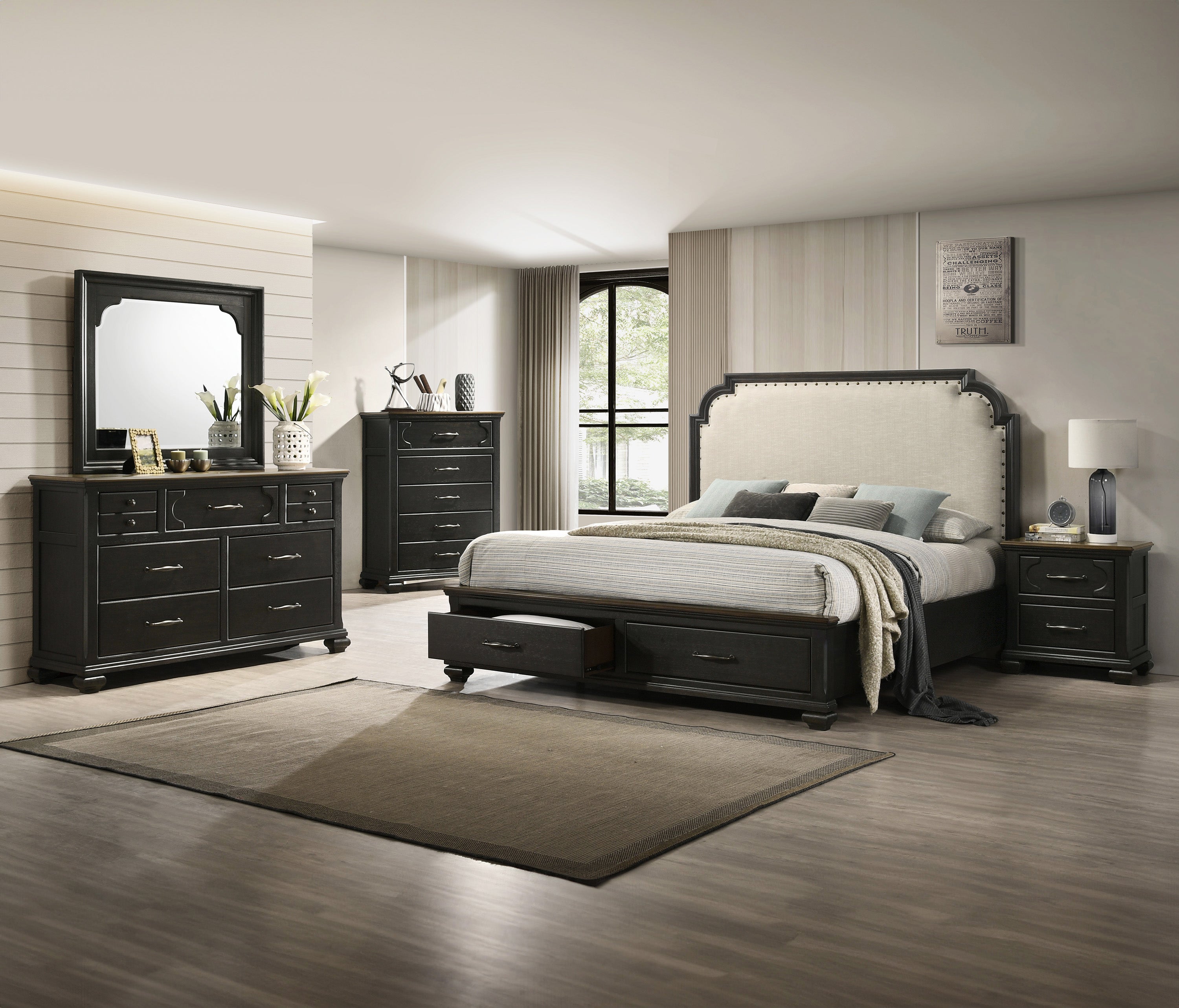 HAMILTON KING STORAGE BED HB