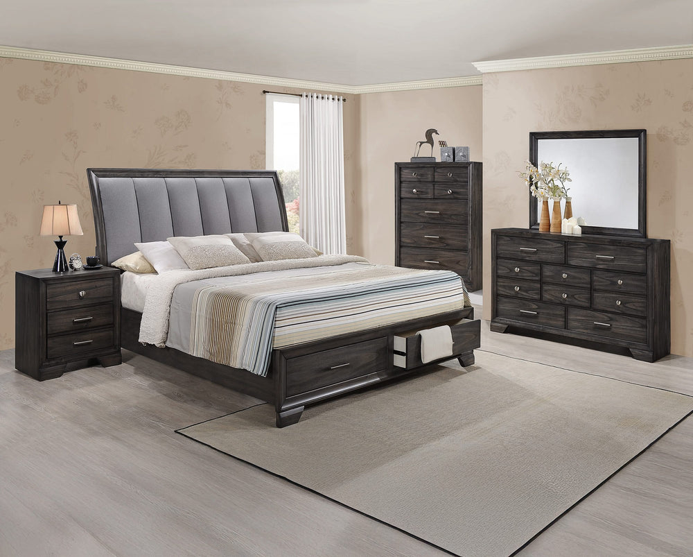 JAYMES Q PLATFORM STORAGE BED HB