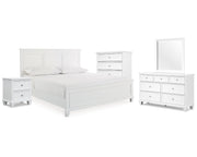Fortman King Panel Bed, Dresser, Mirror, Chest and Nightstand