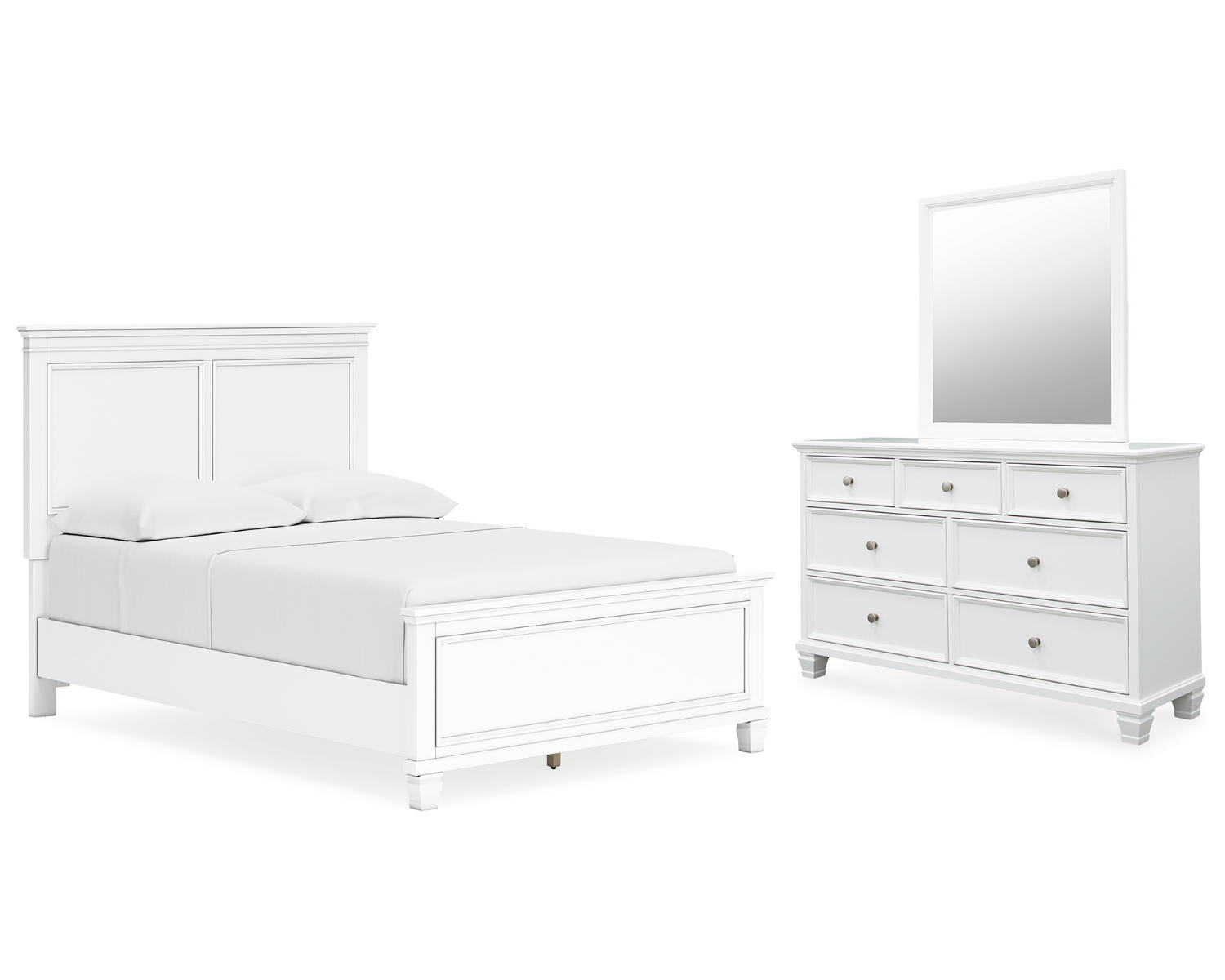 Fortman Full Panel Bed, Dresser and Mirror