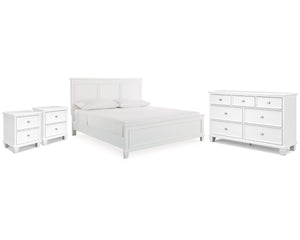 Fortman King Panel Bed, Dresser and 2 Nightstands