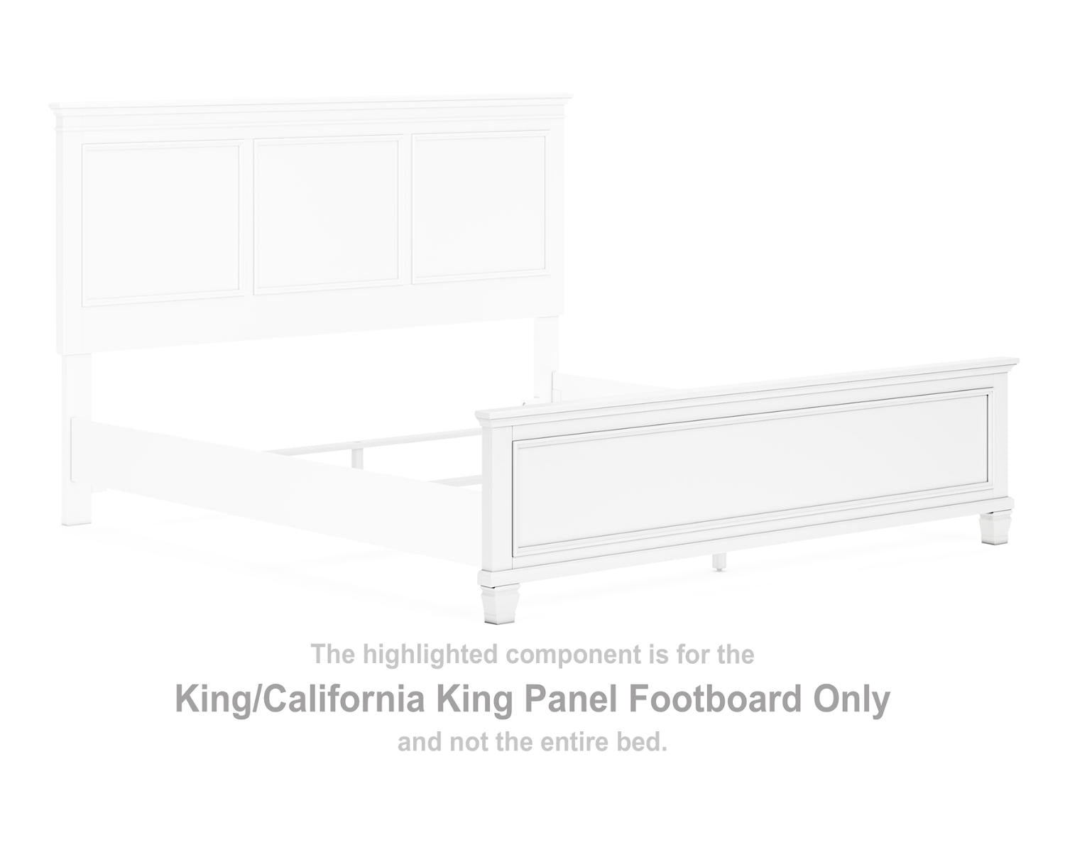 Fortman King/California King Panel Footboard