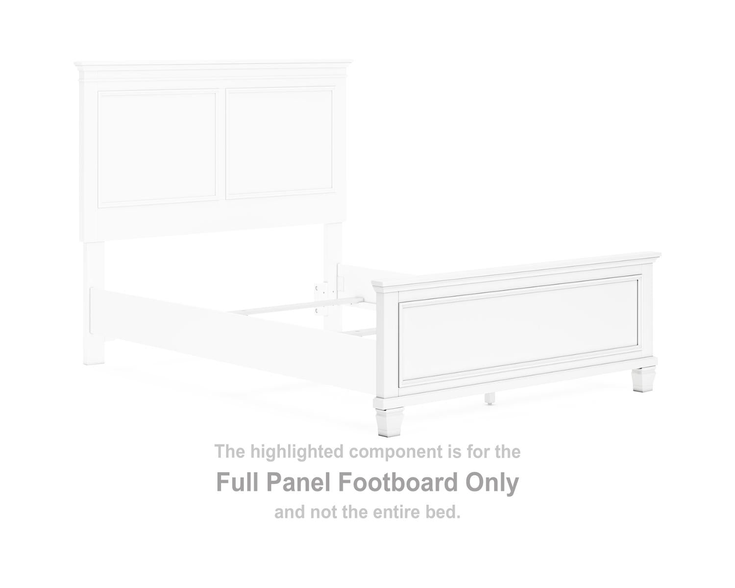 Fortman Full Panel Footboard