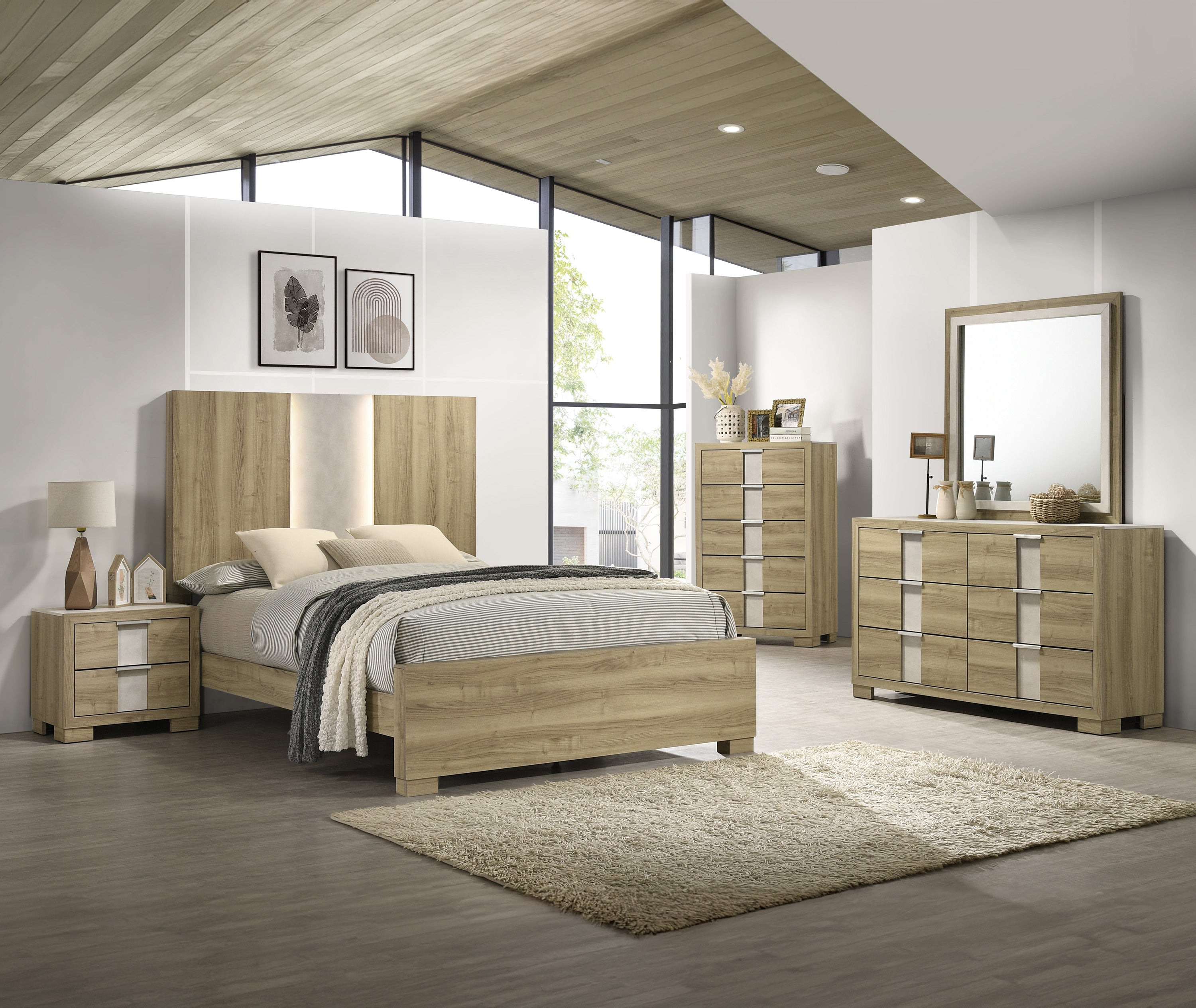 RANGLEY Q HEADBOARD - DRIFTWOOD