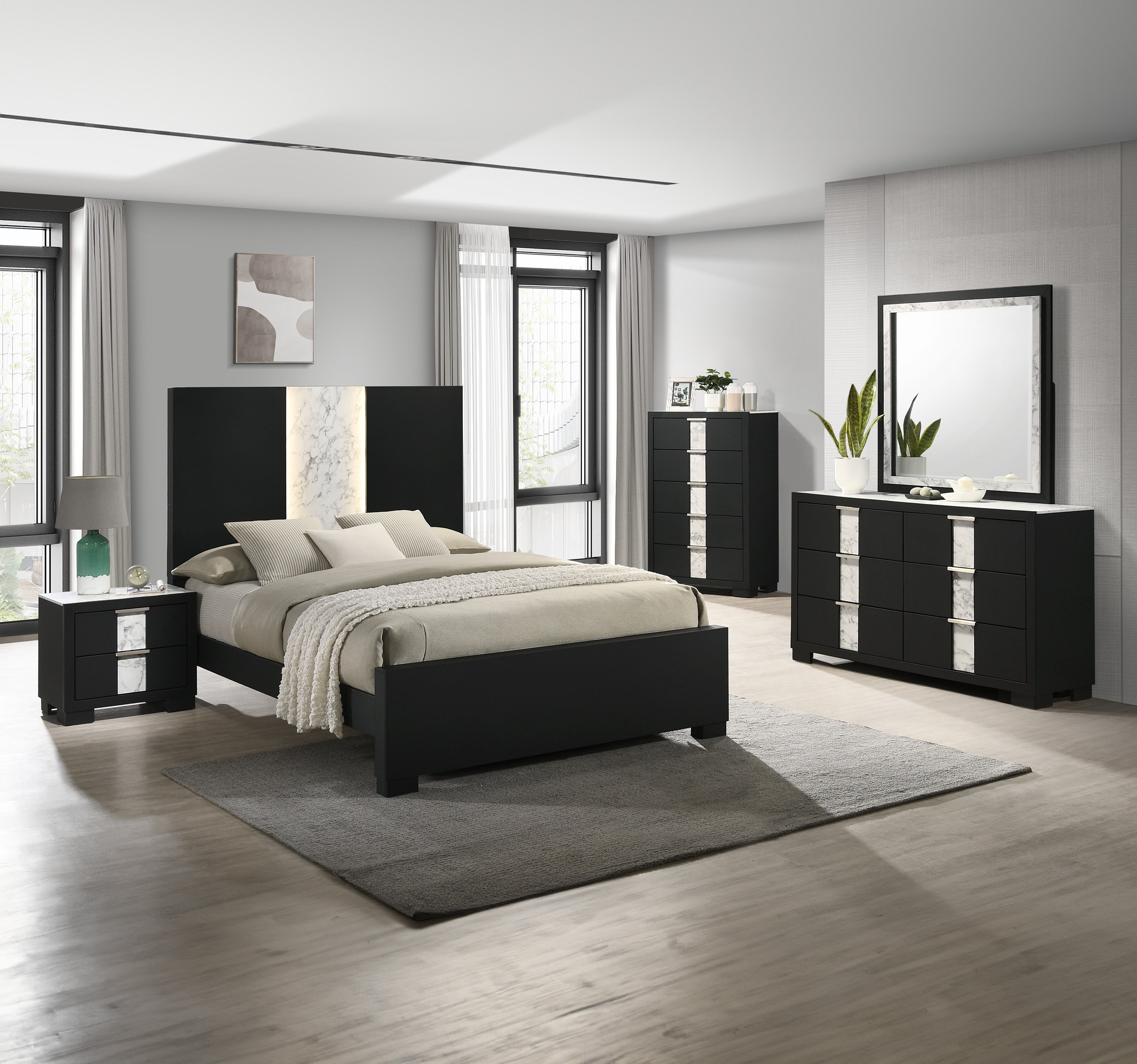 RANGLEY NIGHT STAND - BLACK