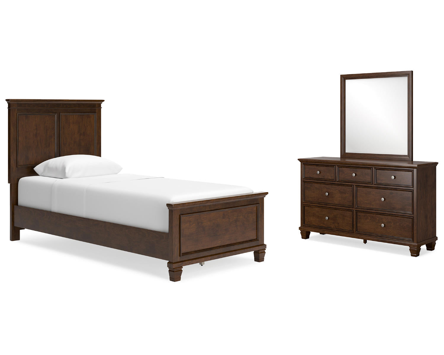 Danabrin Twin Panel Bed, Dresser and Mirror