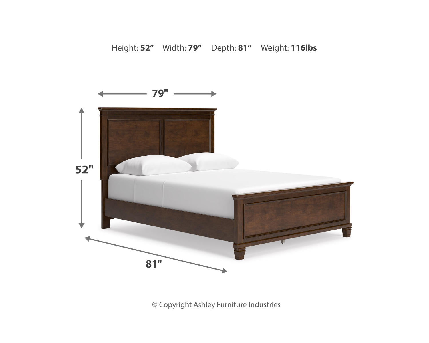 Danabrin Queen Panel Bed, Dresser and Mirror