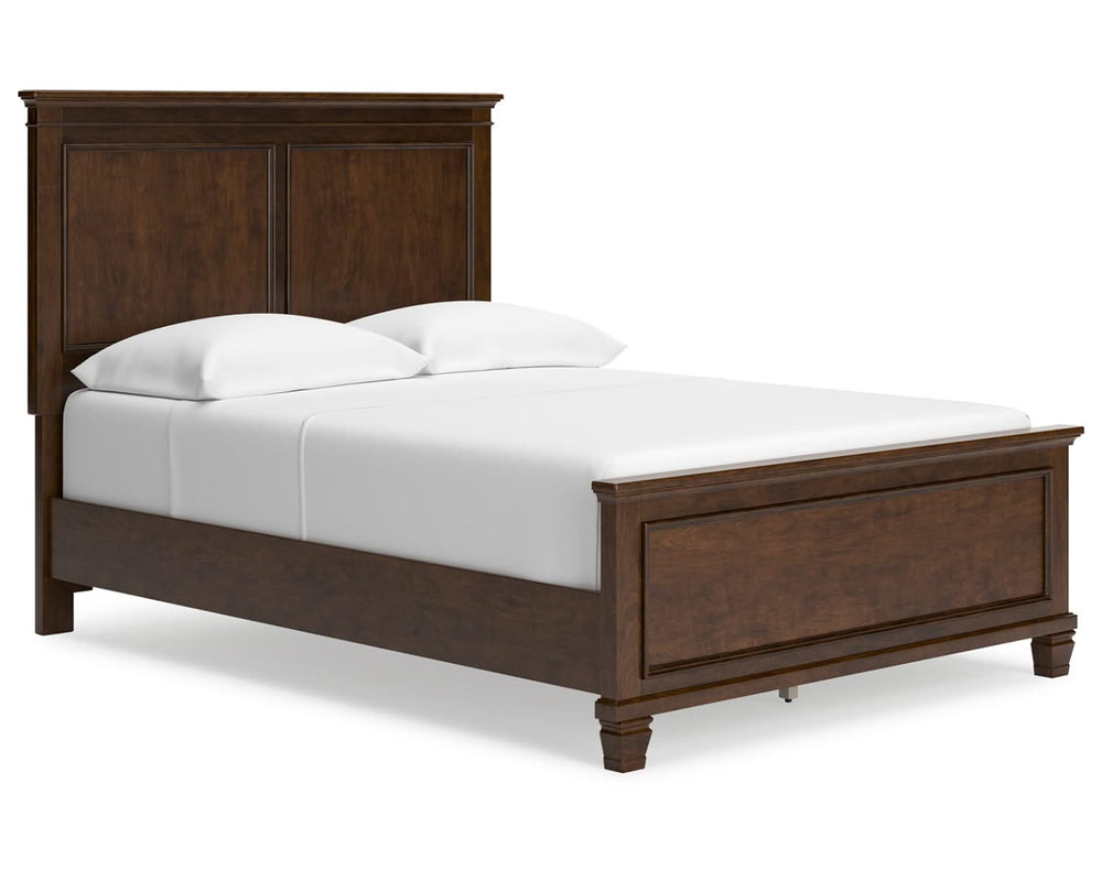 Cama completa con paneles, cómoda y espejo Danabrin