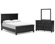 Lanolee Queen Panel Bed, Dresser and Mirror
