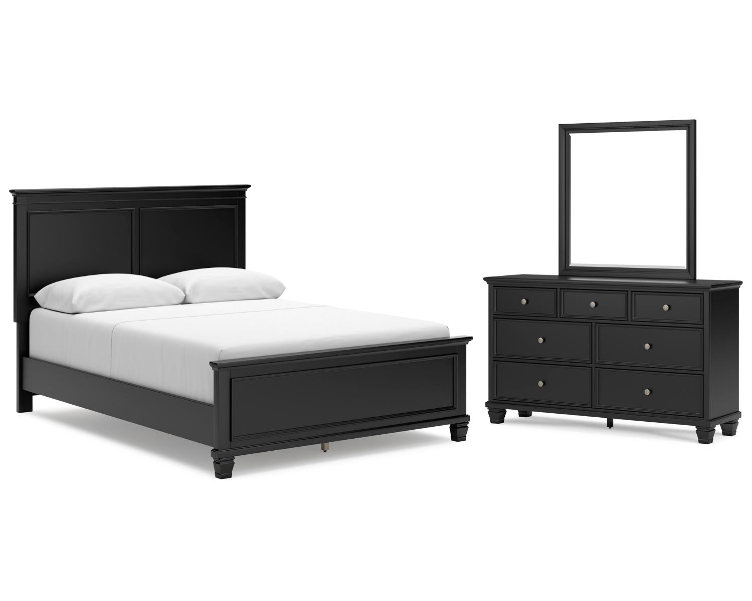Lanolee Queen Panel Bed, Dresser and Mirror