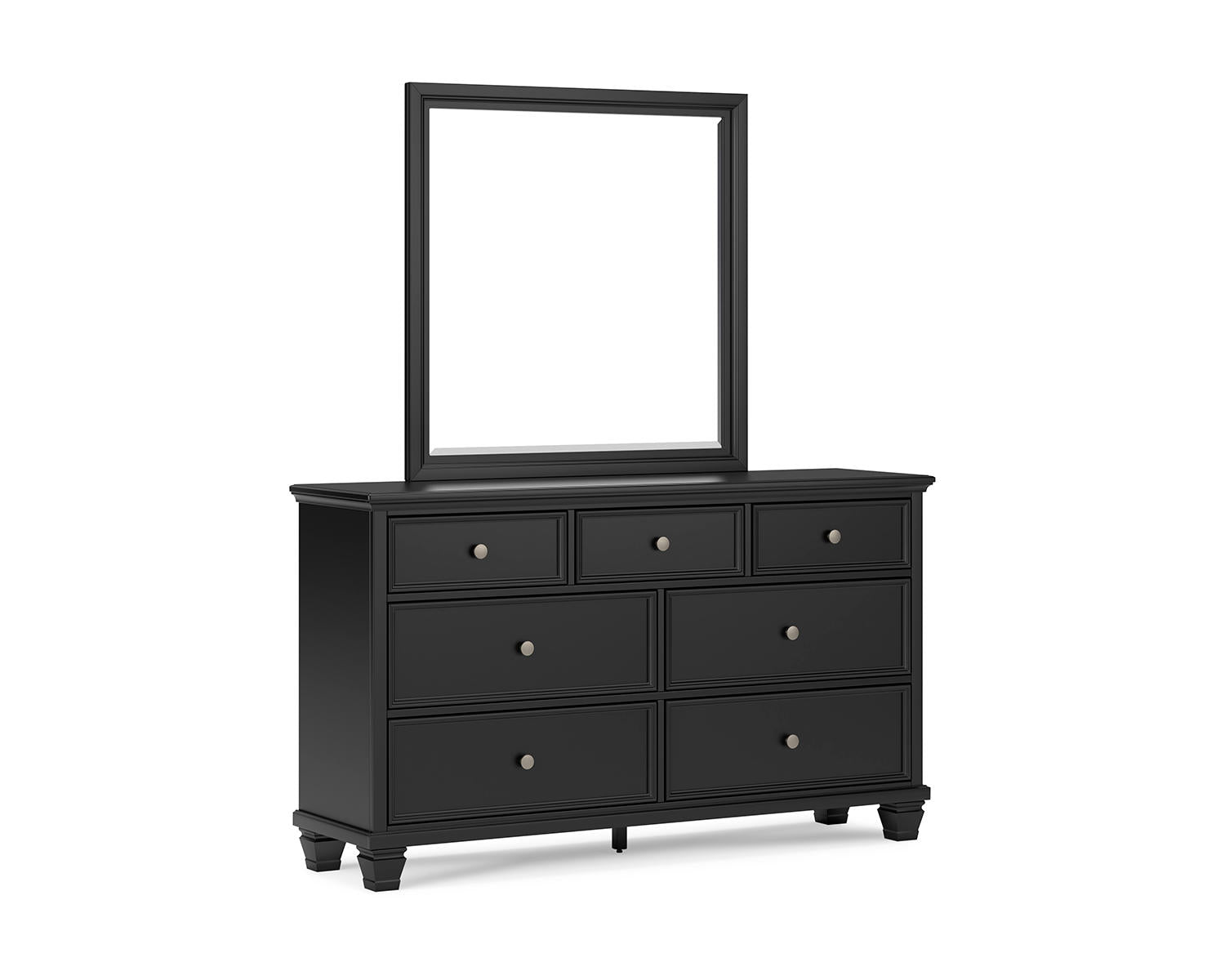 Lanolee California King Panel Bed, Dresser and Mirror
