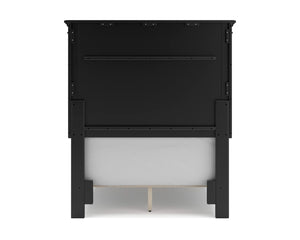Lanolee Twin Panel Bed, Dresser and Mirror