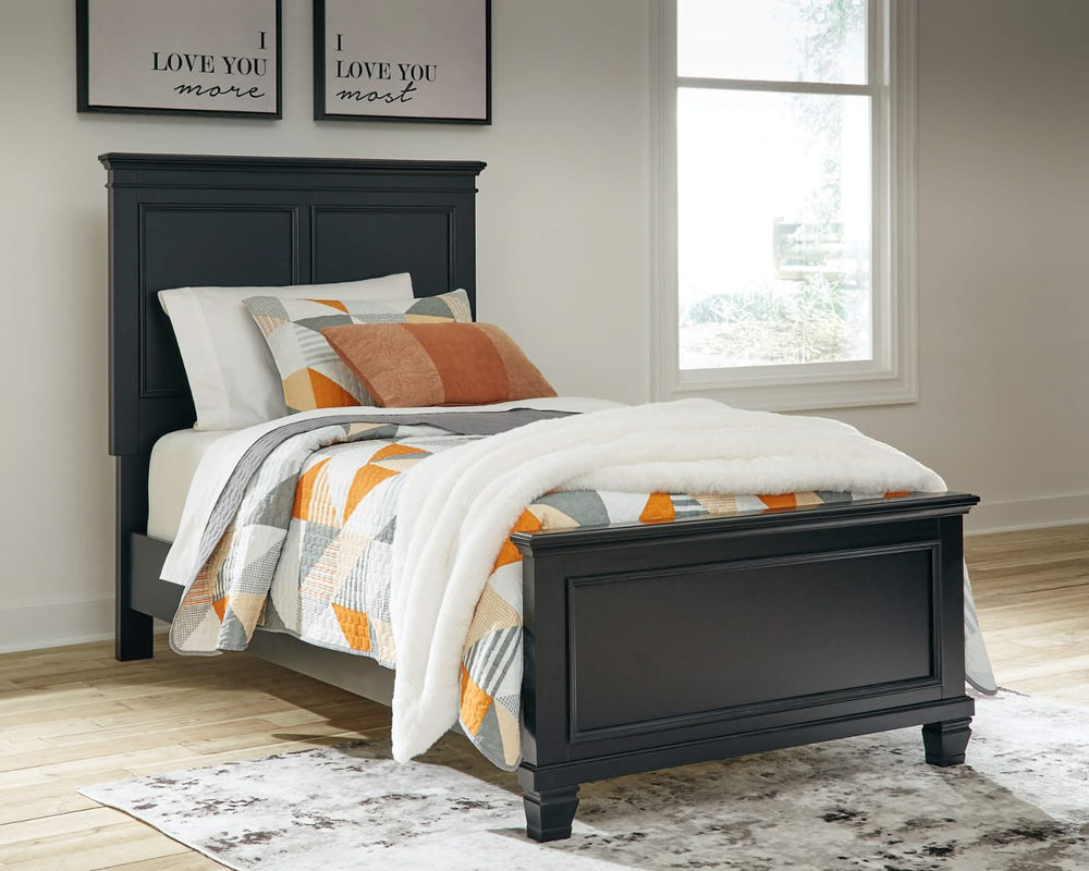 Cama individual con paneles Lanolee