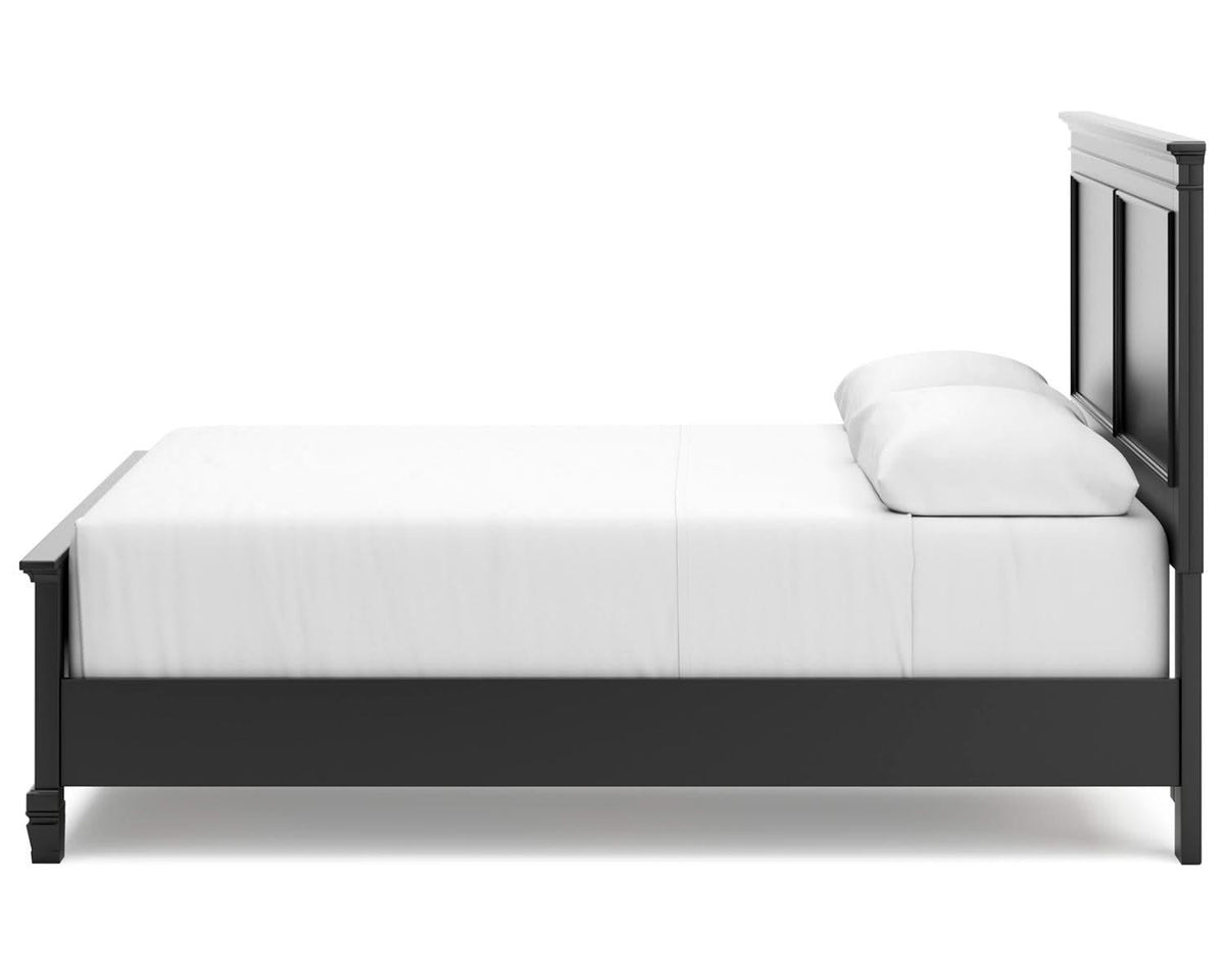Lanolee Queen Panel Bed, Dresser, Mirror and Nightstand
