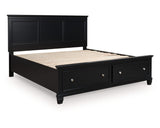 Lanolee California King Panel Storage Bed