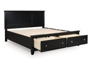 Lanolee King Panel Storage Bed