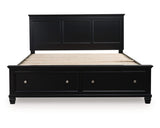 Lanolee California King Panel Storage Bed