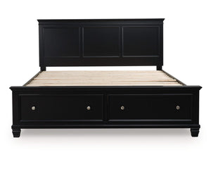 Lanolee California King Panel Storage Bed