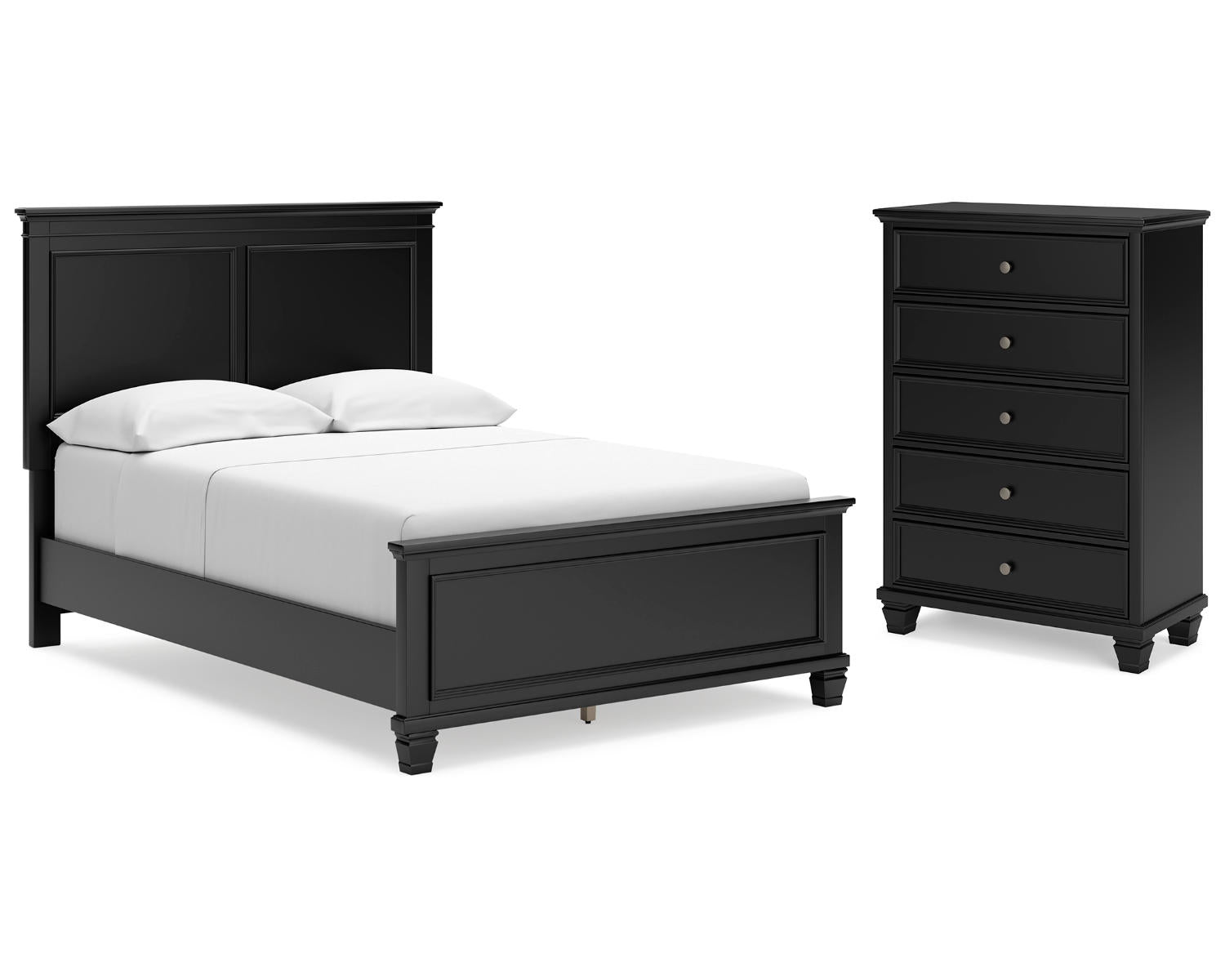 Lanolee Full Panel Bed and Chest