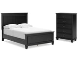 Lanolee Full Panel Bed and Chest