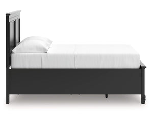 Cama con almacenamiento de paneles completos Lanolee