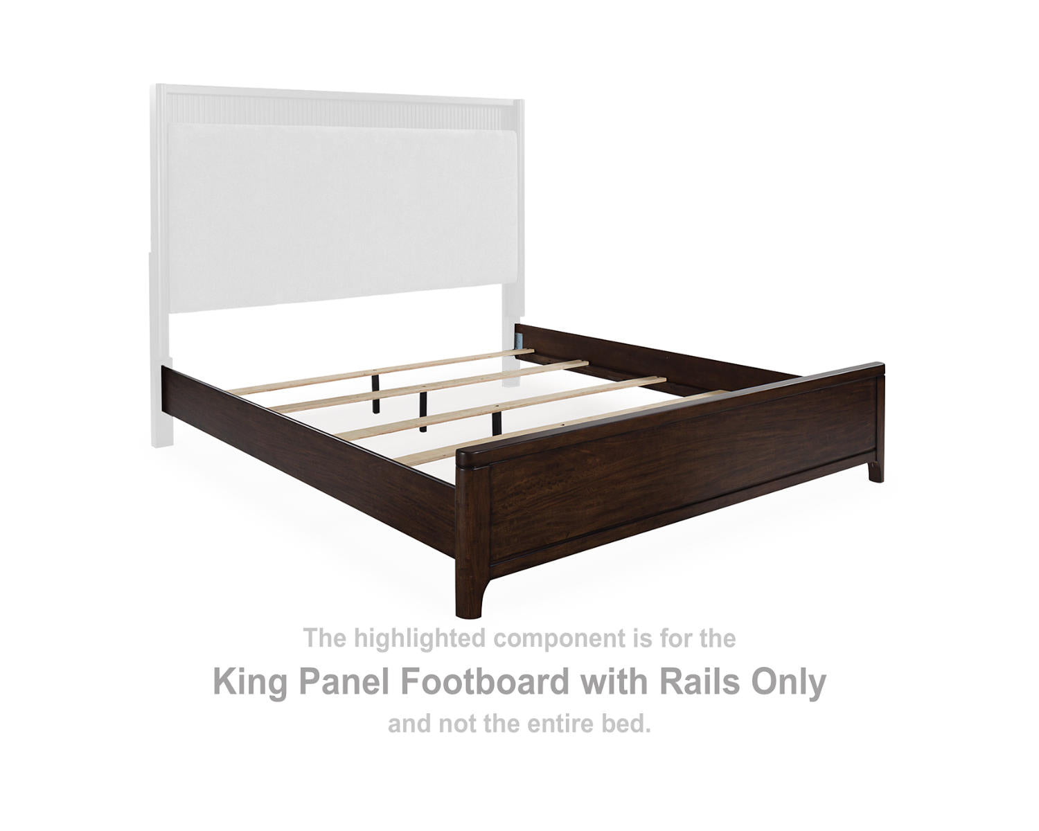 Korestone King Panel Footboard with Rails