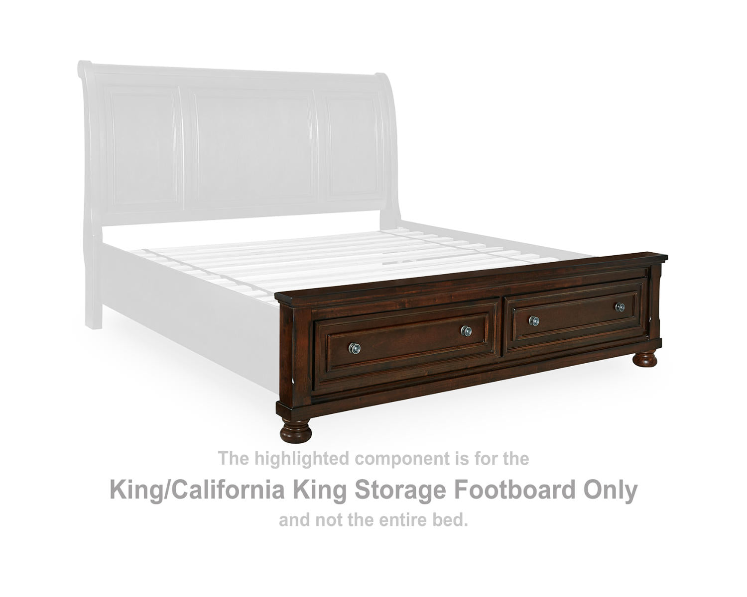 Porter King/California King Storage Footboard