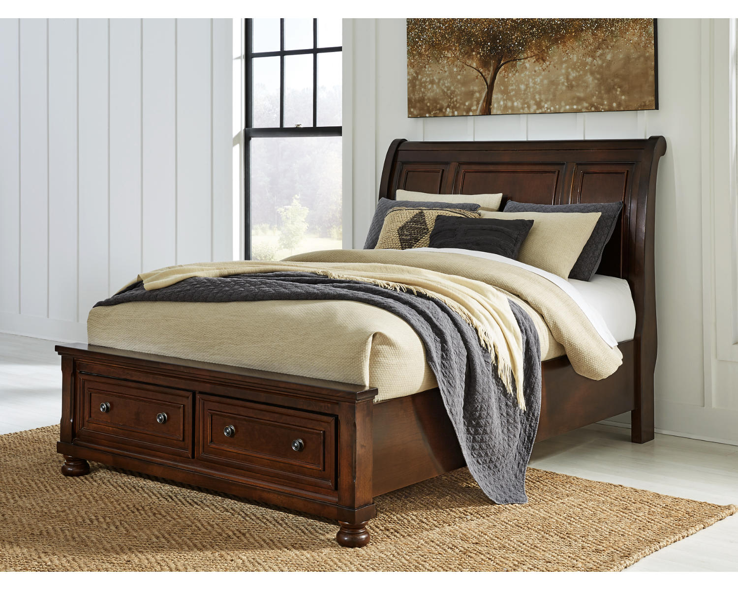 Porter Queen Sleigh Storage Bed