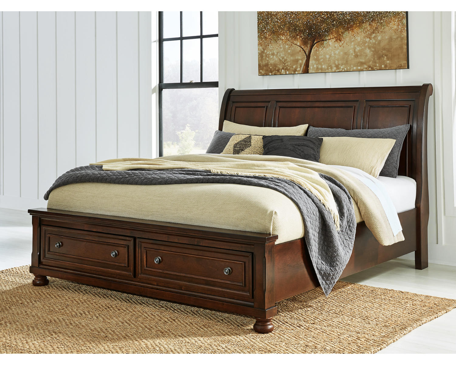 Porter California King Sleigh Storage Bed