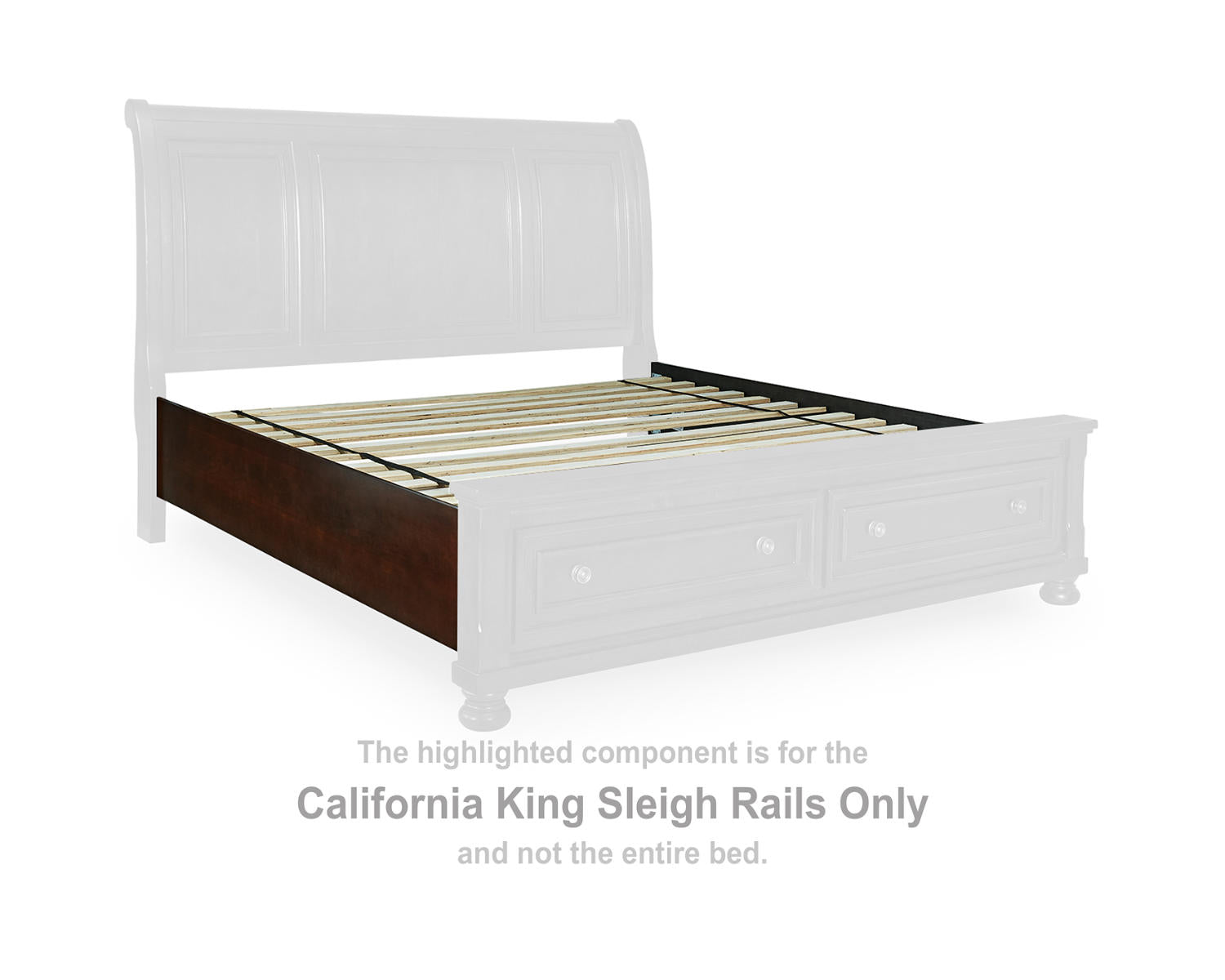 Porter California King Sleigh Rails