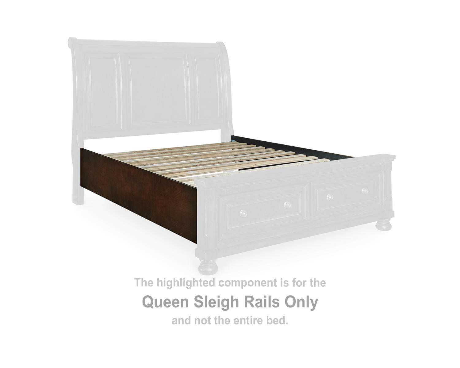 Porter Queen Sleigh Rails