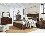 Porter California King Panel Bed, Dresser, Mirror, Chest and 2 Nightstands