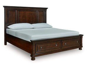 Cama Porter King con almacenamiento y paneles