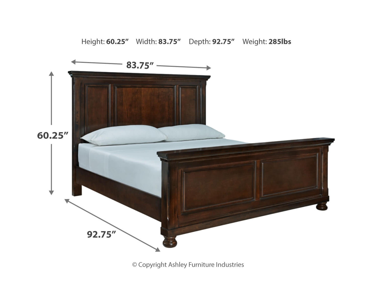 Porter California King Panel Bed, Dresser and Mirror