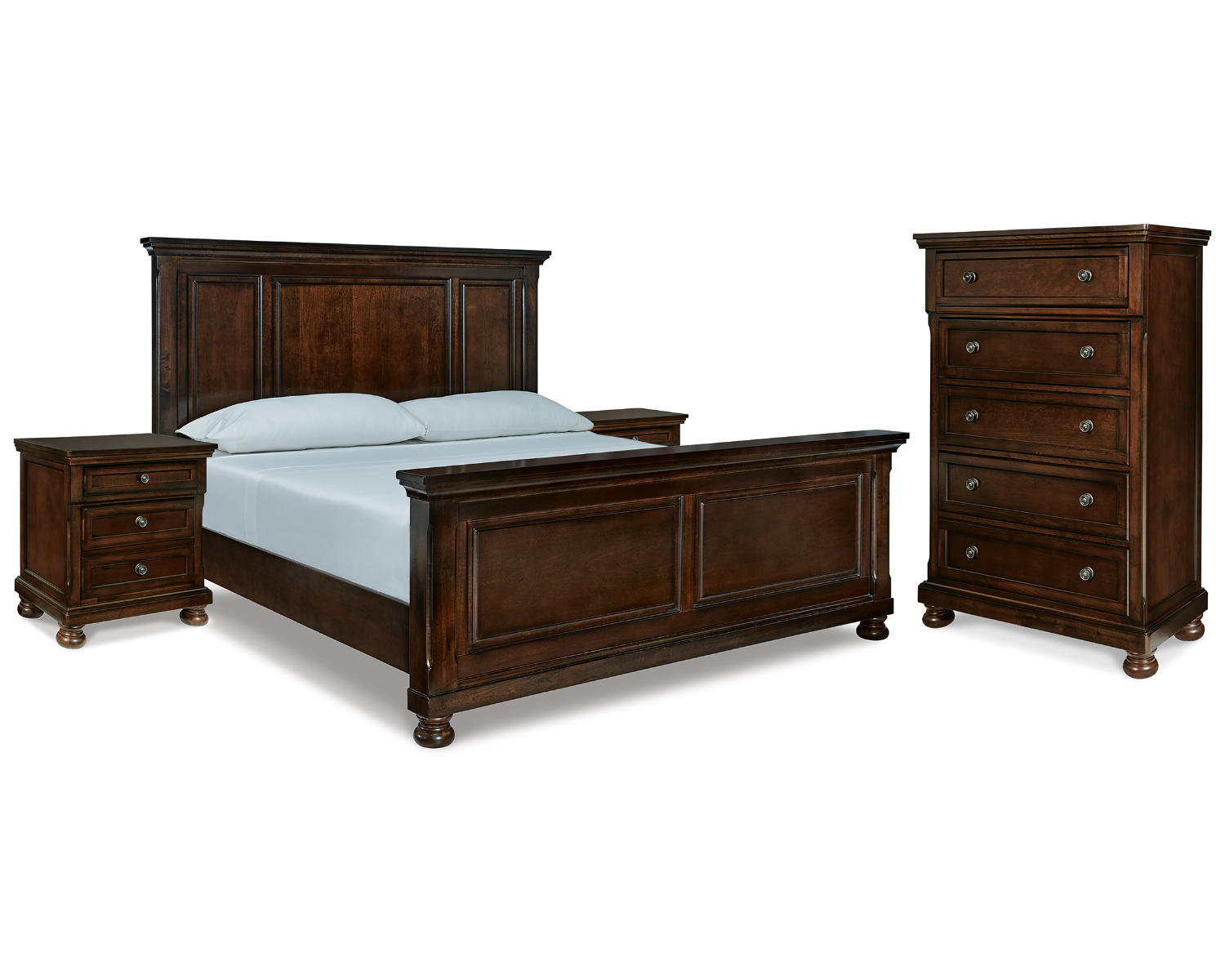 Porter King Panel Bed, Chest and 2 Nightstands
